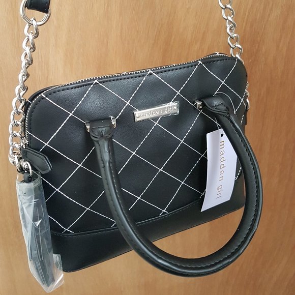 Madden Girl Black Mini Dome Bag - Picture 1 of 12
